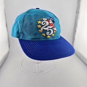 Vintage Walt Disney World 25th Anniversary Sorcerer Mickey Mouse Hat Park Signed